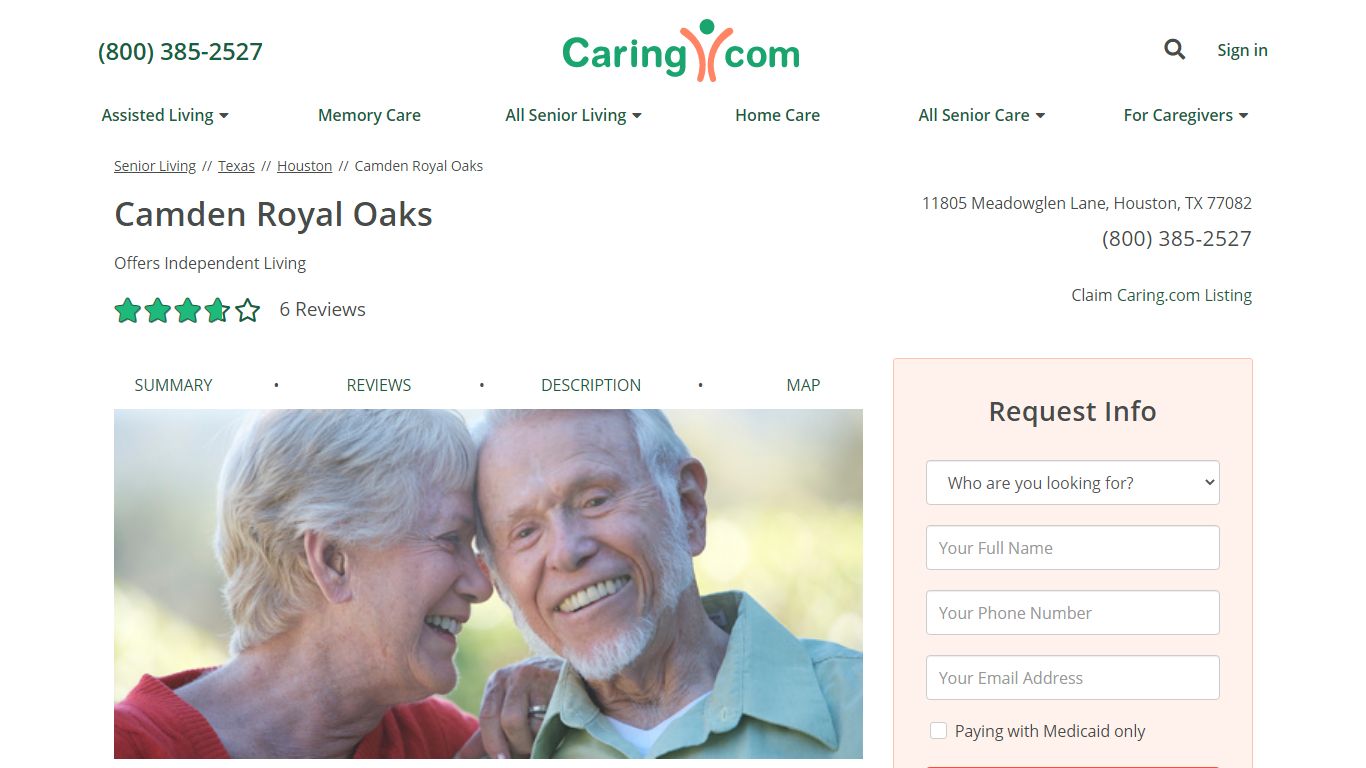 Camden Royal Oaks - 6 Reviews - Houston Senior Living - Caring.com